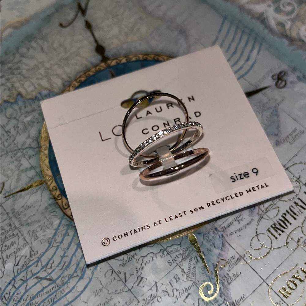 LC Lauren Conrad Stacking Ring Set